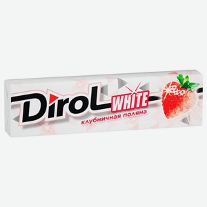 Жевательная резинка Dirol White Клубничная поляна, 13.6 г