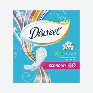 Прокладки ежедневные Discreet Deo Spring Breeze Multiform 60 шт.