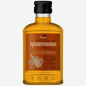 Настойка Алвиз Архангельская Облепиха ручного сбора полусладкая 30% 0,1л