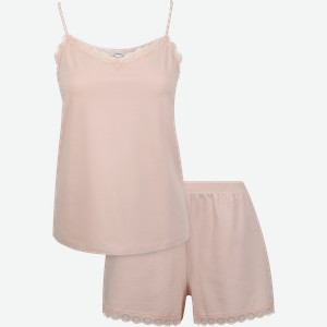 Пижама женская INWIN майка и шорты, розовая, Арт. WWPY3