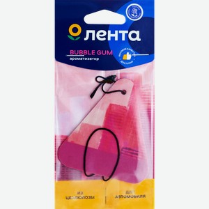 Ароматизатор автомобильный ЛЕНТА City Bubble gum, подвесной, Арт. 10351