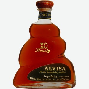 Бренди ALVISA XO 40%, 0.5л