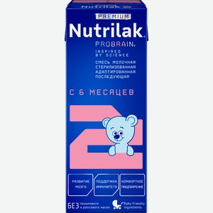 Смесь молочная NUTRILAK Premium 2 адаптированная, с 6 месяцев, 200г