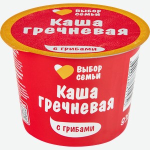 Каша гречневая ВЫБОР СЕМЬИ с грибами, 43г