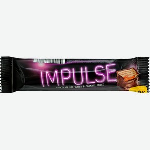 Вафли KDV Impulse с мягкой карамелью в глазури, 16г