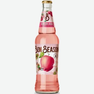 Сидр Фрукт. Газ. Bon Season Rose 5,7% П/Сух. Фильтр. Пастер. Ст/Б 0,4Л