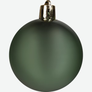 Шар елочный HOMECLUB 5см, пластиковый глянец/матовый/глиттер, зеленый, Арт. HP5001-01S09