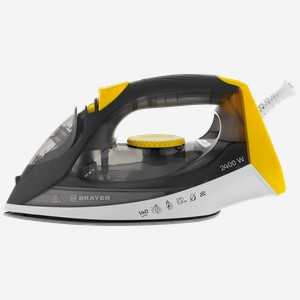 Утюг BRAYER 2400Вт, вертикальное отпаривание, антикапля, самоочистка Арт. BR4003GY