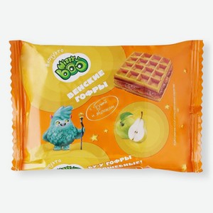 Венские гофры Wizzy Boo Хочу Это сдобные с начинкой груша-яблоко, 50г