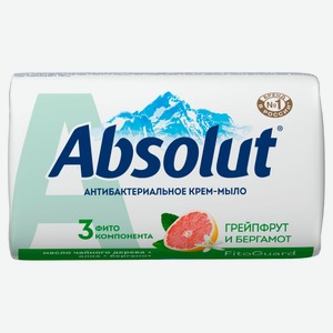 Крем-мыло для рук ABSOLUT Грейпфрут и Бергамот антибактериальное, 90 г