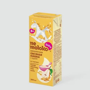 Каша овсяная безмолочная «NeMoloko» с грушей, 200 мл