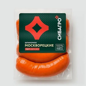 Шпикачки «Сибагро» Москворецкие ГОСТ, 400 г