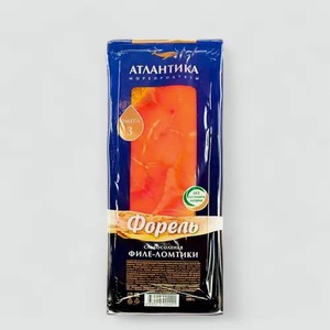 Форель «Атлантика» филе-ломтики соленые, 100 г