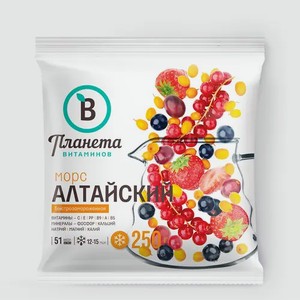 Смесь из ягод «Планета витаминов» Морс Алтайский, 250 г