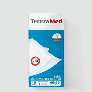 Пеленки одноразовые «TerezaMed» Basic 60×60, 10 шт