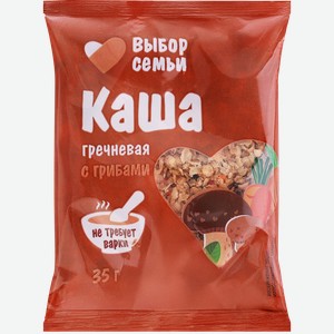 Каша гречневая ВЫБОР СЕМЬИ с грибами, 35г
