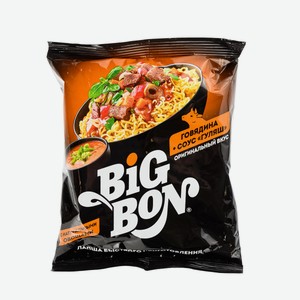 Лапша Б/п Биг Бон Говяжья С Соусом Гуляш С Витаминами 75г Пакет