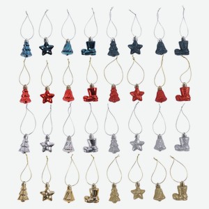 Елочное украшение Подвеска 4 см, 1 шт в ассортименте