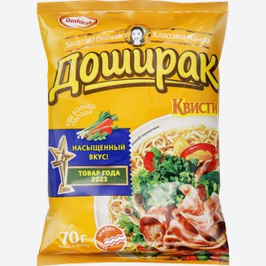 Лапша DOSHIRAK Квисти со вкусом бекона, 70г