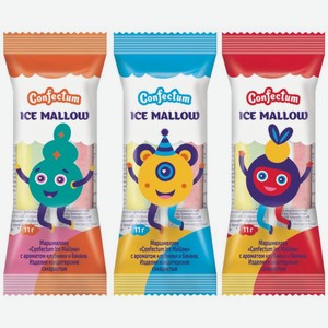 Маршмеллоу Confectum с ароматом клубники и банана для питания детей школьного возраста от 6 лет в ассортименте, 11г