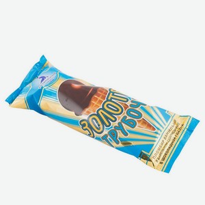 Мороженое-рожок Петрохолод Золотая трубочка пломбир БЗМЖ, 60 г