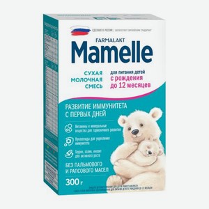 Смесь Mamelle молочная сухая c 0 до 12 месяцев 300г