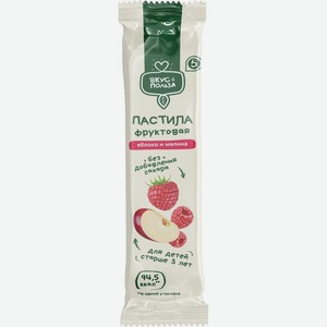 Пастила Вкус & Польза Яблоко и малина фруктовая 27г, 27 г