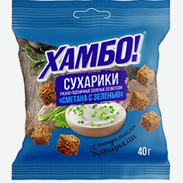 Сухарики Хамбо, В Ассортименте, 40 Г