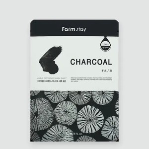 Тканевая маска «FarmStay» для лица, с углем, 23 мл