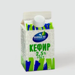 Кефир 2.5% «Зеленый луг», 450 г