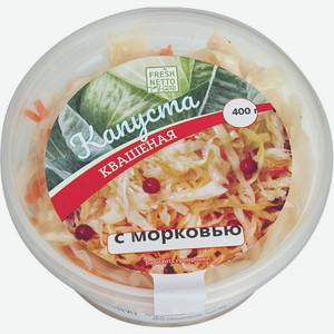Капуста Квашеная С Морковью Фрэшнэтто 400г