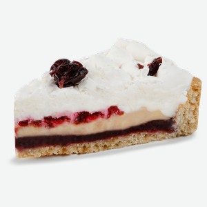 Торт ЛЕНТА FRESH Брусничный с белым шоколадом, 150г