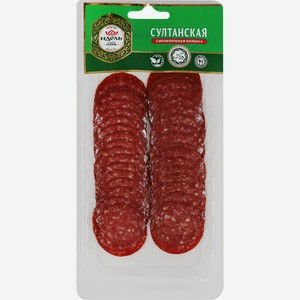 Колбаса сырокопченая ИДЕЛЬ Султанская, нарезка, 80г