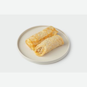 Блины сырные с филе индейки и луком в сливочном соусе 160 г