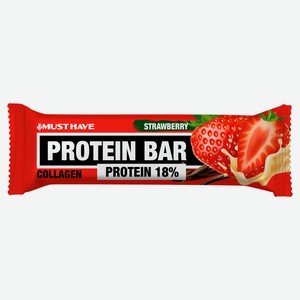 Батончик протеиновый Must Have Клубника, 50 г