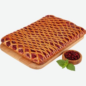 Пирог ЛЕНТА FRESH с брусникой, весовой