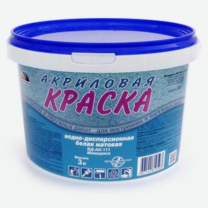 Краска ВД-АК 111 М7 3 кг