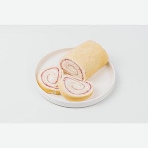 Рулет бисквитный  Малиновый  с рикоттой 300 г