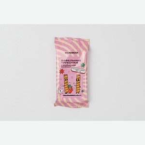 Вафельные трубочки с клубничной начинкой 32 г