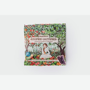 Мармелад  Косички-сестрички  из яблок и персиков, веган 45 г