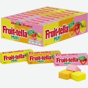 Конфеты Fruittella Мини жевательные со вкусом клубники, апельсина, лимона в ассортименте 11г, 11 г