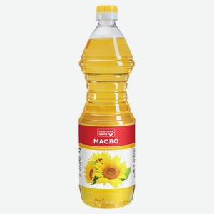Масло Красная цена подсолнечное рафинированное 0.9л, 900 мл