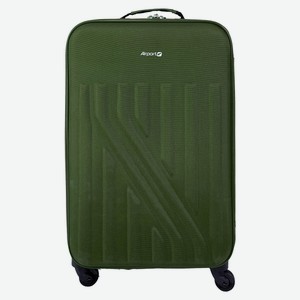 Чемодан мягкий Airport зеленый 4 колеса, р S