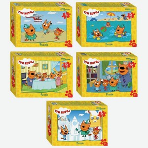 Игра Step puzzle company Мозаика Puzzle Три кота 54 элемента в ассортименте 1шт., 1 шт