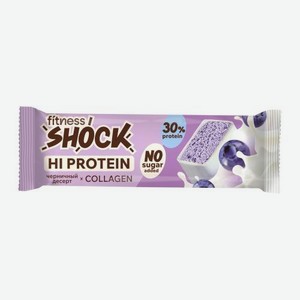 Протеиновый батончик со вкусом Черничный десерт Fitnesshock 40г