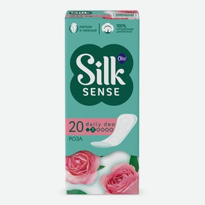 Прокладки ежедневные Ola! Silk Sense Daily Deo Бархатная роза 20 шт