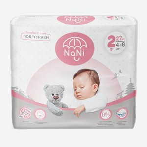 Подгузники NANI® 4-8~<кг, 27шт.