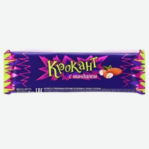 Батончик ореховый Яшкино Крокант с миндалем, 28 г