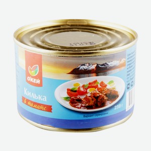 Килькая обжареная балтийская ОКЕЙ в т/с ж/б 240г