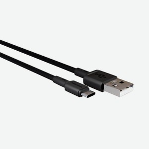 Дата-кабель USB 2A More choice K14a TPE 0.25м, для Type-C, черный
